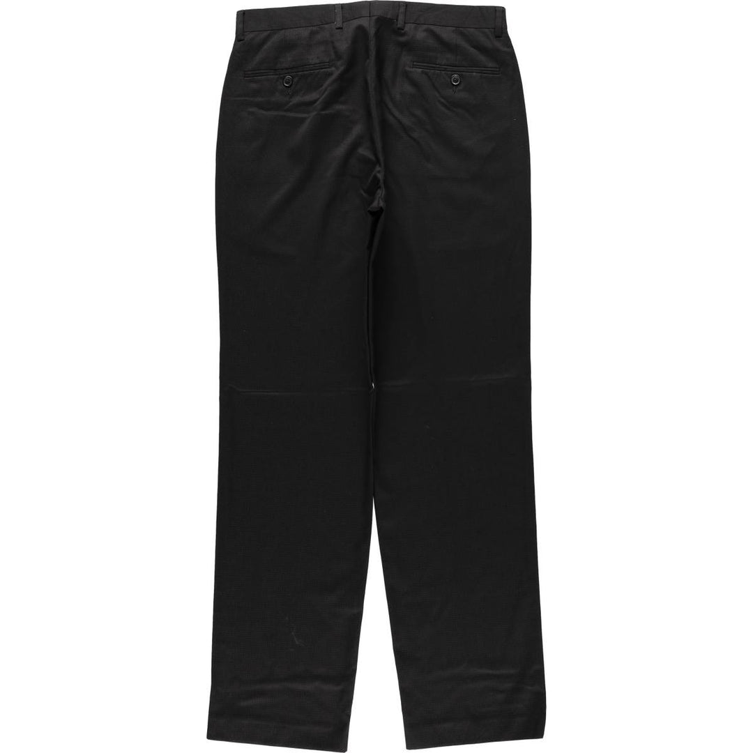 2000'S Calvin Klein check pattern slacks pants, men's size W32 (approx.) unclear black type Vintage Second Hand