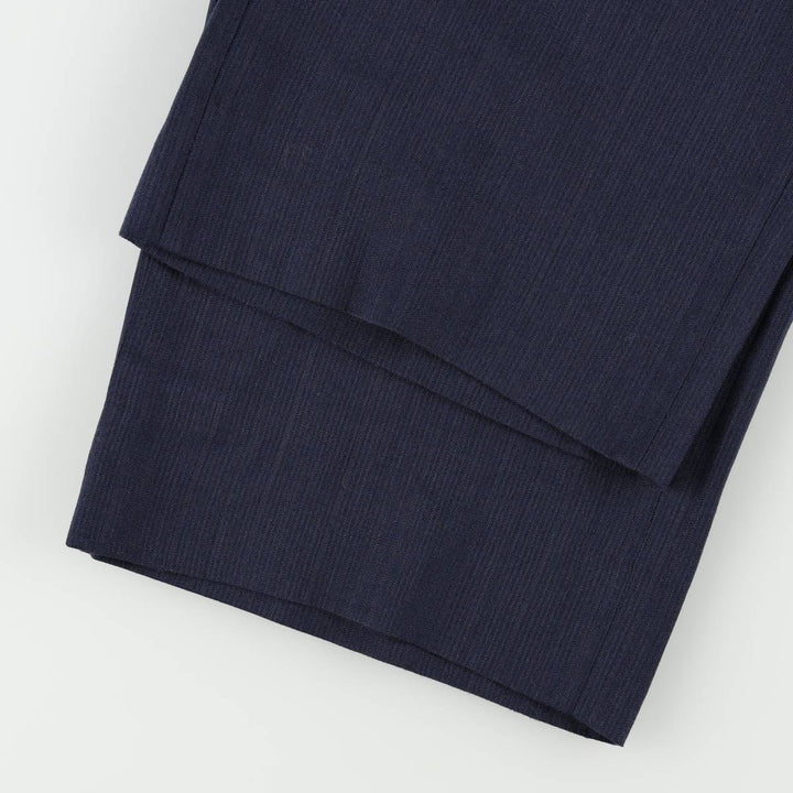 90'S Vintage Striped Slacks, Men's Size 36 unclear navy blue type Vintage Second Hand