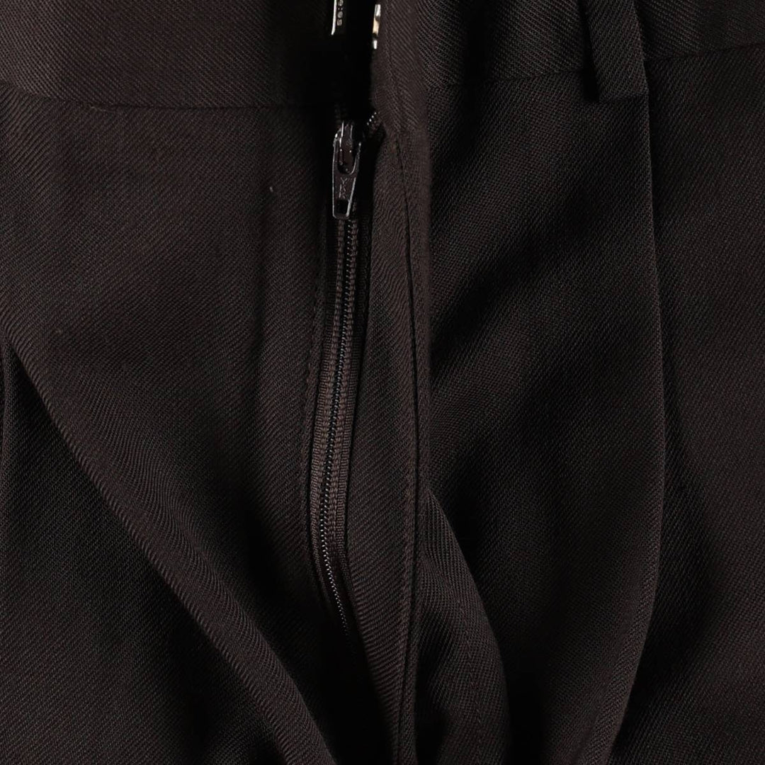 2000'S Dockers Slates Two-Pleat Poly/Wool Pants, Men's Size W35 (approx.) polyester brown type Vintage Second Hand