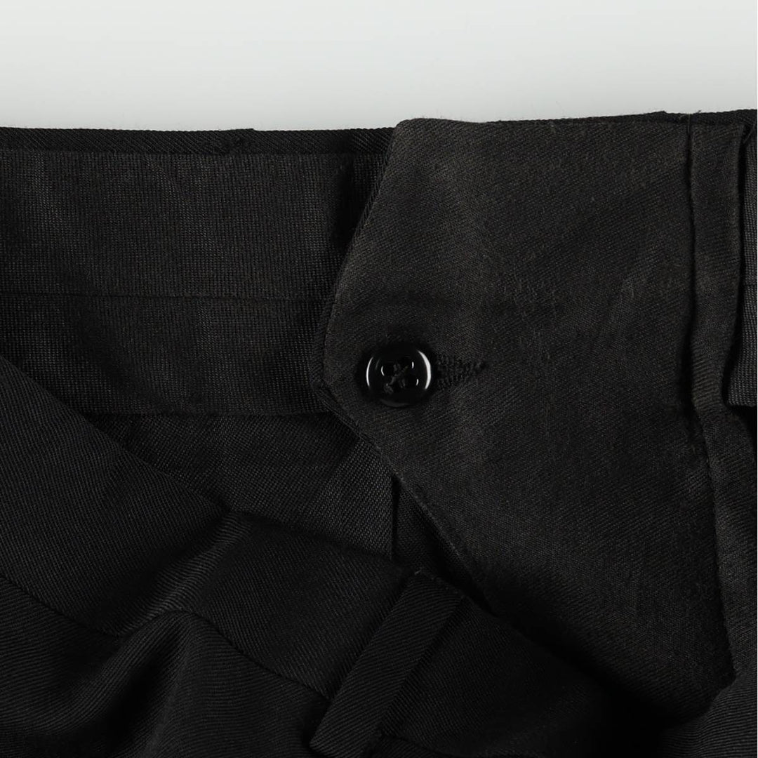 80s-90'S City Streets slacks pants, men's size W32 (approx.), vintage. polyester black type Vintage Second Hand