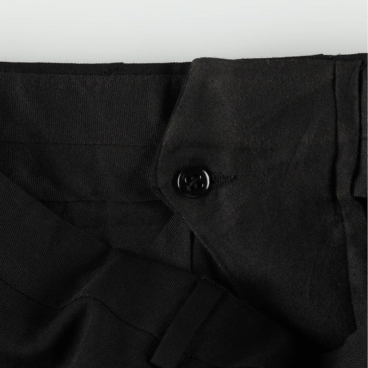 80s-90'S City Streets slacks pants, men's size W32 (approx.), vintage. polyester black type Vintage Second Hand