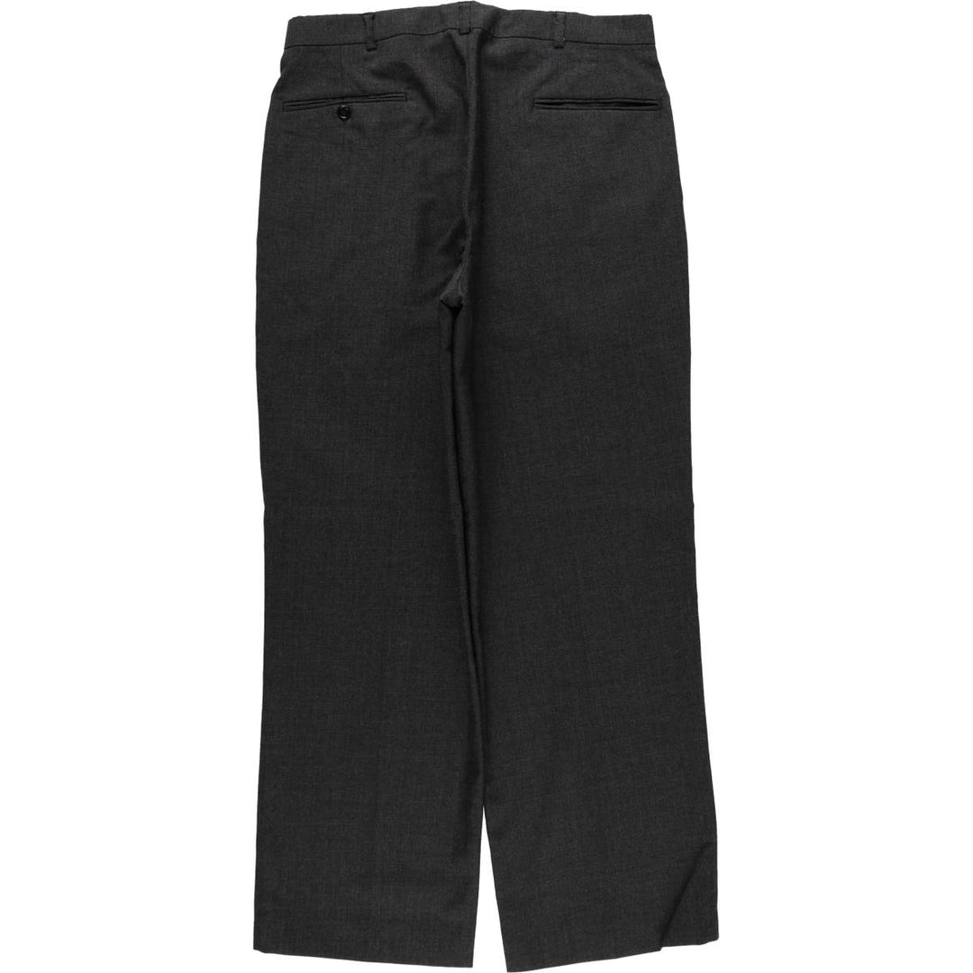 Two-pleat slacks pants for men, size W33 unclear Charcoal Vintage Second Hand