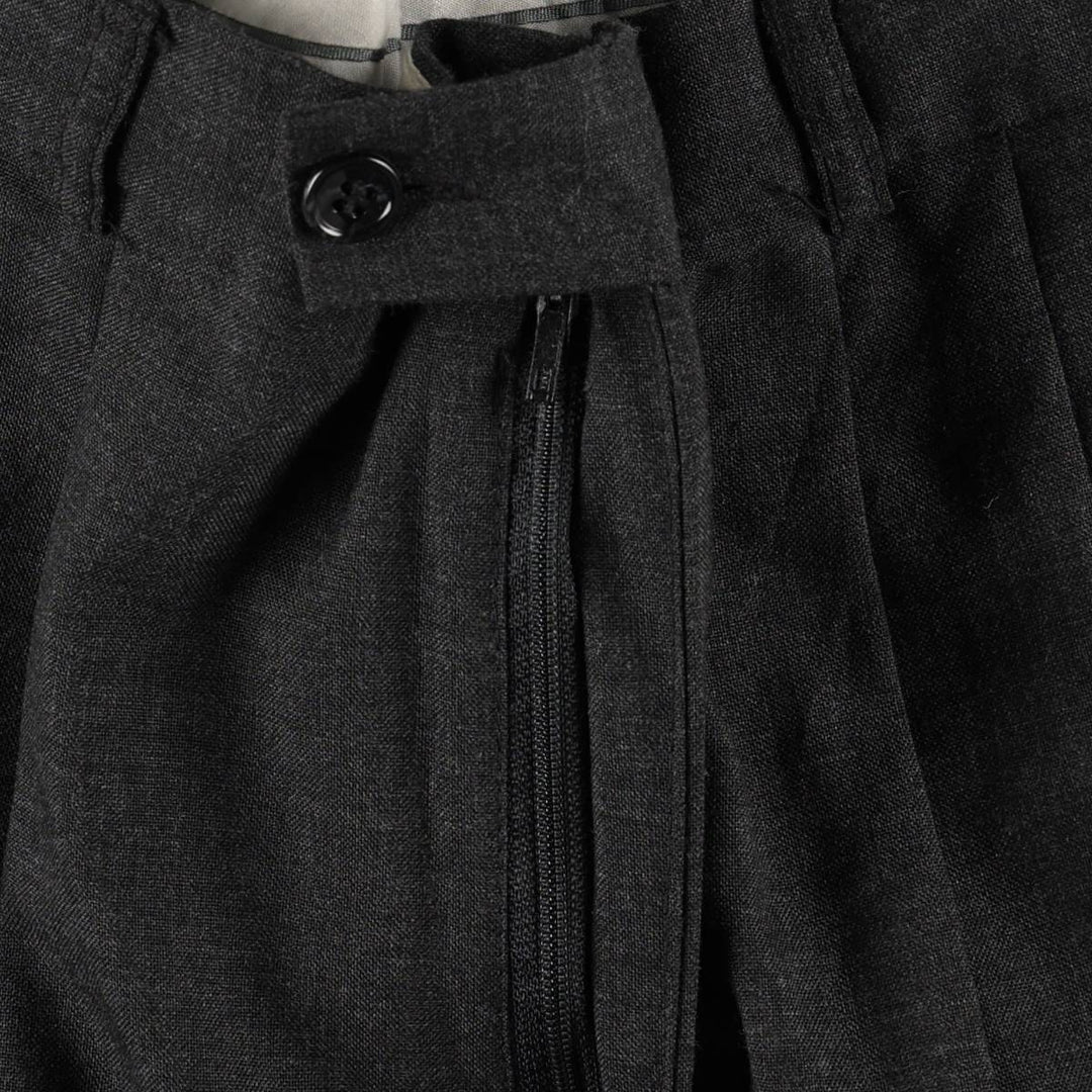 Two-pleat slacks pants for men, size W33 unclear Charcoal Vintage Second Hand