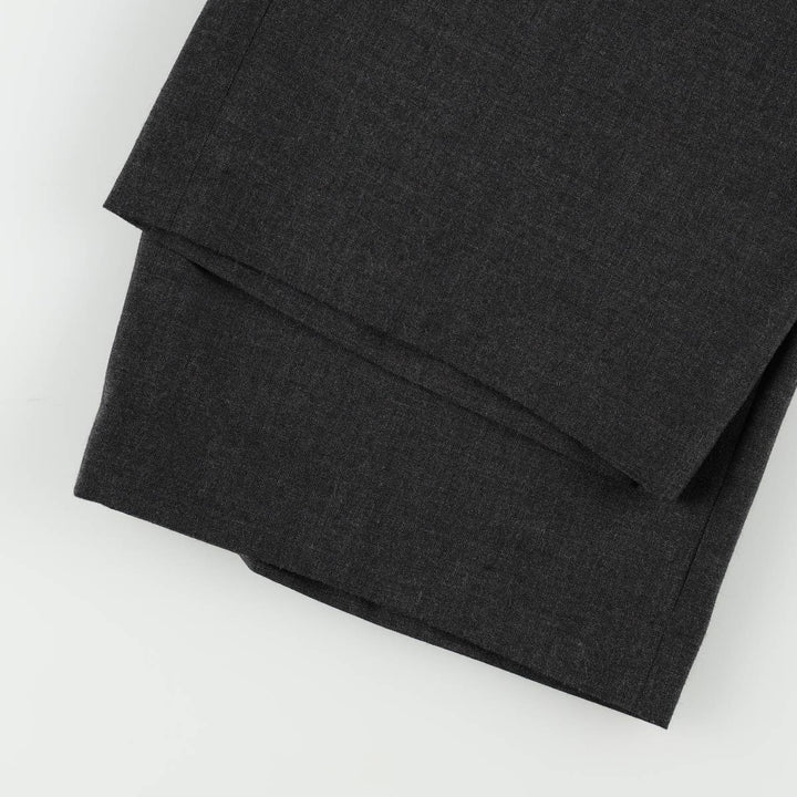 Two-pleat slacks pants for men, size W33 unclear Charcoal Vintage Second Hand
