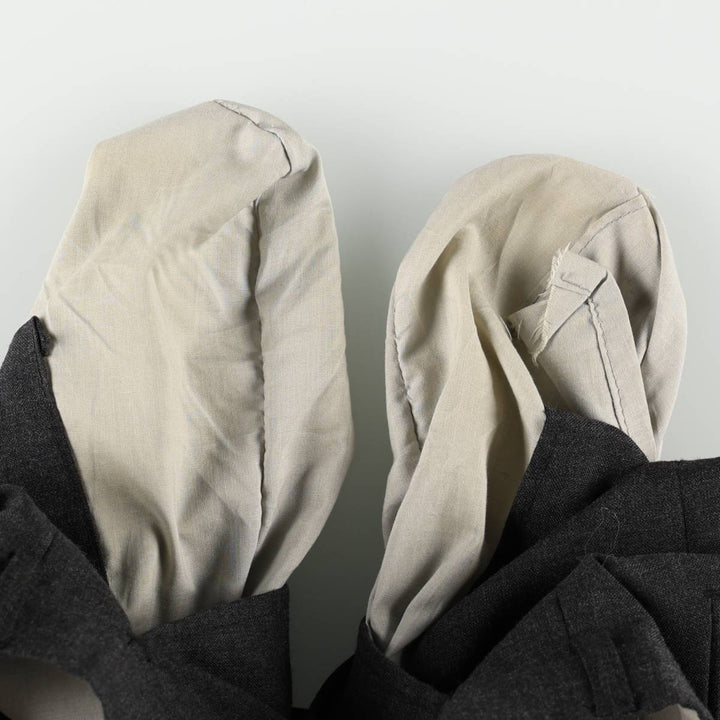 Two-pleat slacks pants for men, size W33 unclear Charcoal Vintage Second Hand