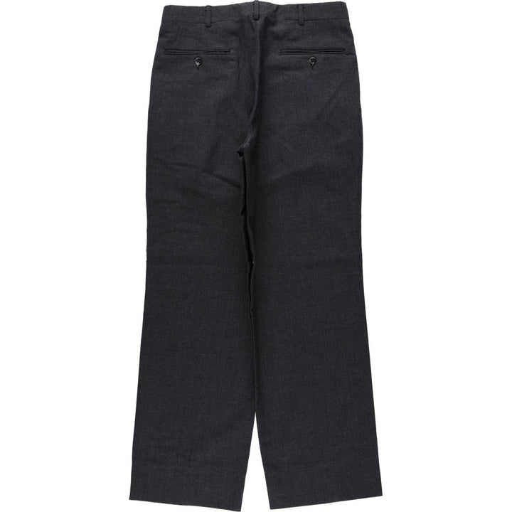 ~1990'S GEOFFREY BEENE Two-Pleat Slacks Pants Men's W32 (approx.) Vintage unclear black type Vintage Second Hand