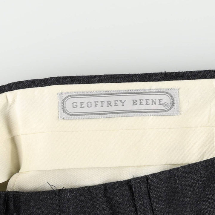 ~1990'S GEOFFREY BEENE Two-Pleat Slacks Pants Men's W32 (approx.) Vintage unclear black type Vintage Second Hand