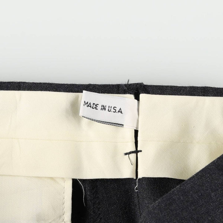 ~1990'S GEOFFREY BEENE Two-Pleat Slacks Pants Men's W32 (approx.) Vintage unclear black type Vintage Second Hand