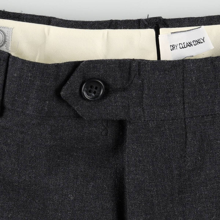 ~1990'S GEOFFREY BEENE Two-Pleat Slacks Pants Men's W32 (approx.) Vintage unclear black type Vintage Second Hand