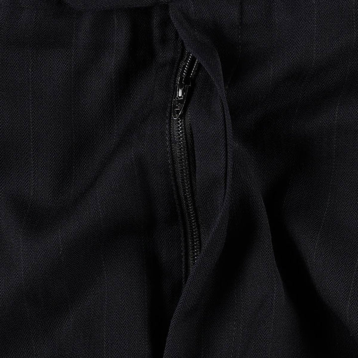 ~90'S Striped Pattern Slacks Pants Men's W32 (approx.) Vintage unclear black type Vintage Second Hand