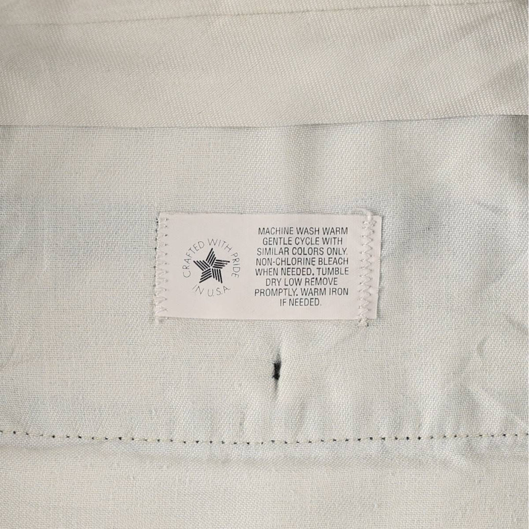 Allyn Saint George Three-Pleat Slacks, Made in USA, Men's Size W34 (approx.) unclear navy blue type Vintage Second Hand