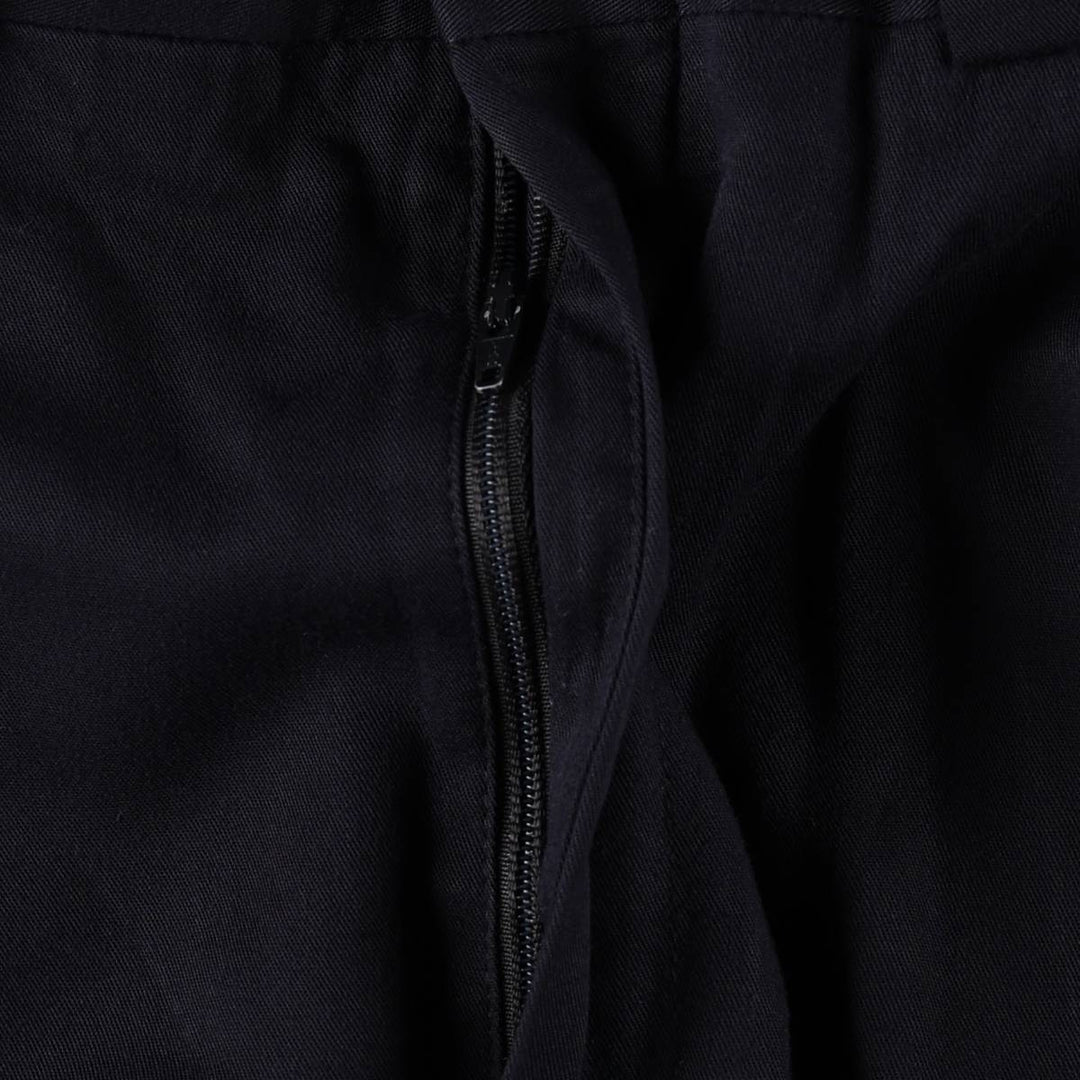 Allyn Saint George Three-Pleat Slacks, Made in USA, Men's Size W34 (approx.) unclear navy blue type Vintage Second Hand