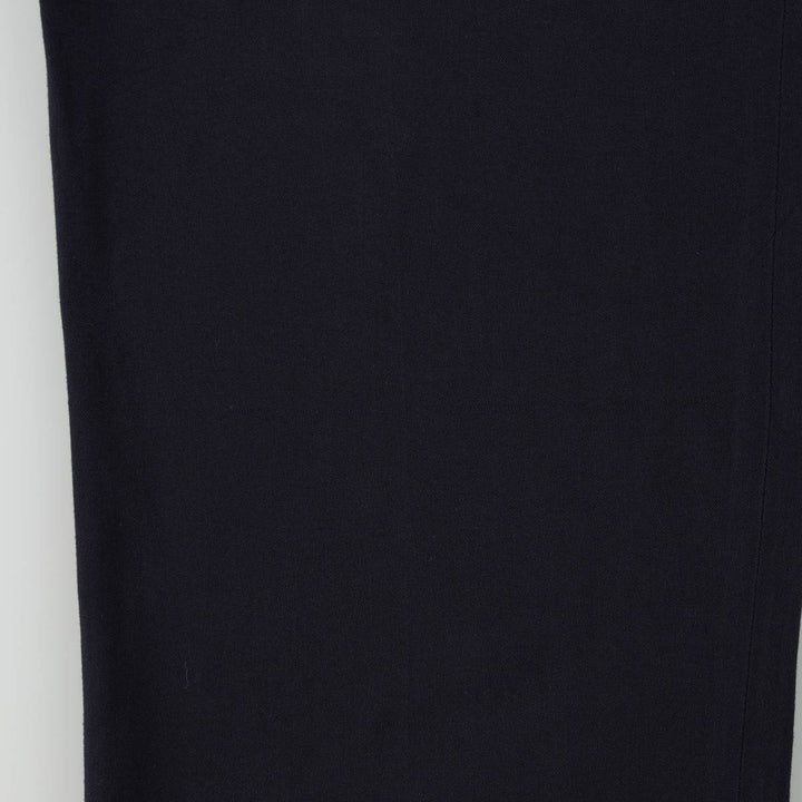 Allyn Saint George Three-Pleat Slacks, Made in USA, Men's Size W34 (approx.) unclear navy blue type Vintage Second Hand