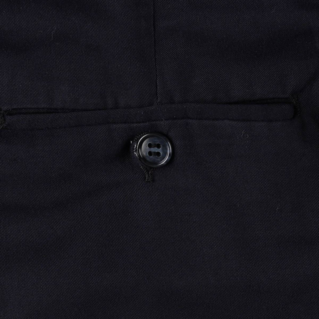 Allyn Saint George Three-Pleat Slacks, Made in USA, Men's Size W34 (approx.) unclear navy blue type Vintage Second Hand