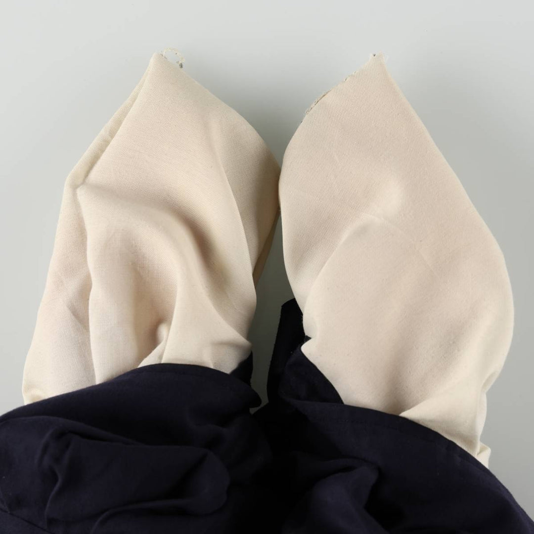Allyn Saint George Three-Pleat Slacks, Made in USA, Men's Size W34 (approx.) unclear navy blue type Vintage Second Hand
