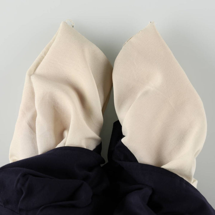 Allyn Saint George Three-Pleat Slacks, Made in USA, Men's Size W34 (approx.) unclear navy blue type Vintage Second Hand