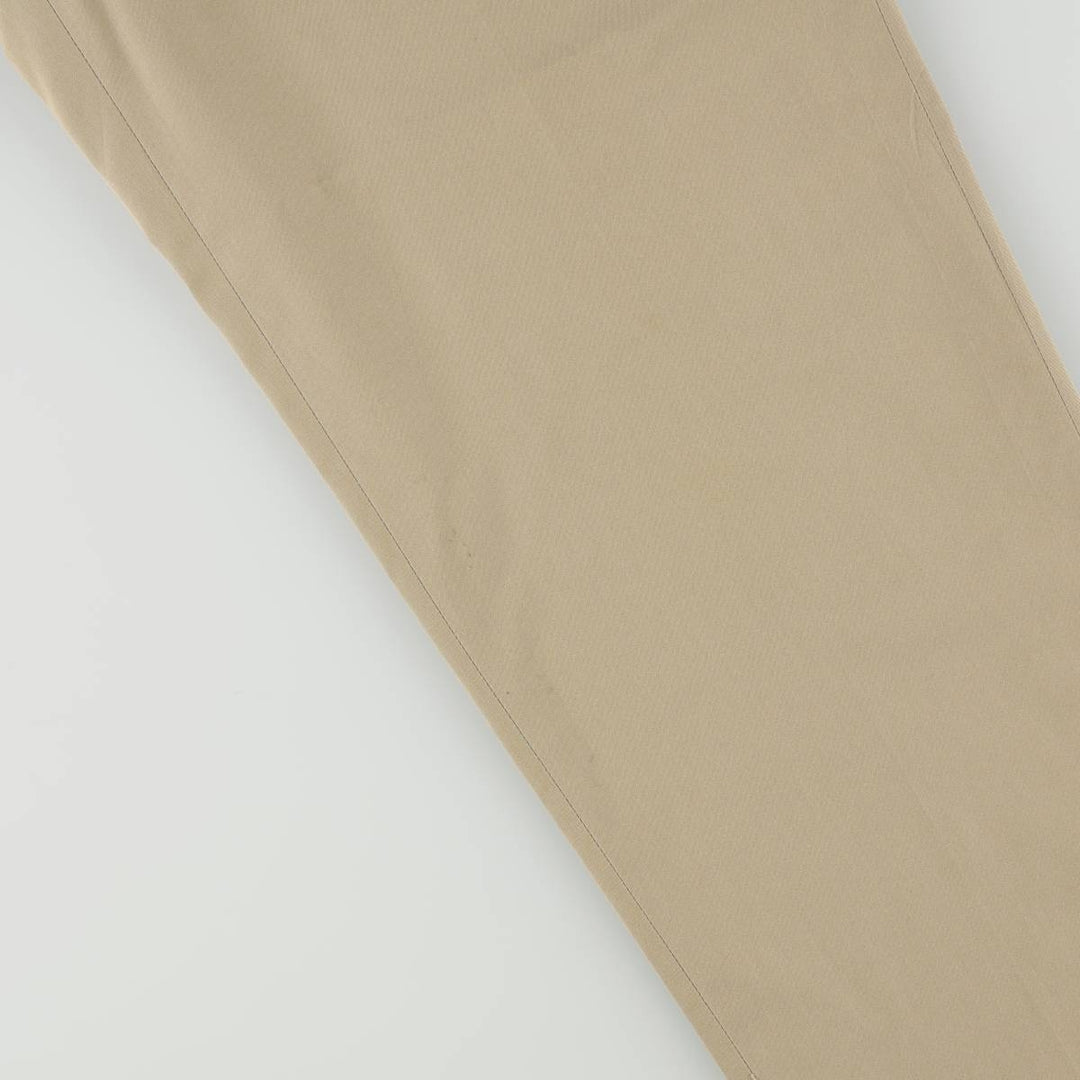 ~90'S JG HOOK TODAY'S MAN Two-Pleat Poly/Cotton Slacks Pants, Made in USA, Men's W34 (approx.), Vintage cotton Beige type Vintage Second Hand