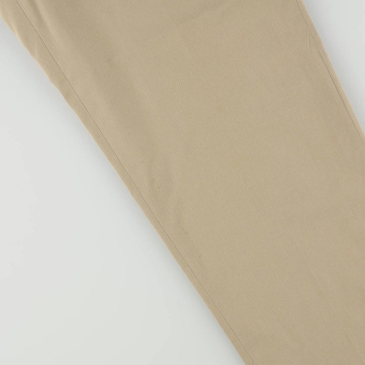 ~90'S JG HOOK TODAY'S MAN Two-Pleat Poly/Cotton Slacks Pants, Made in USA, Men's W34 (approx.), Vintage cotton Beige type Vintage Second Hand