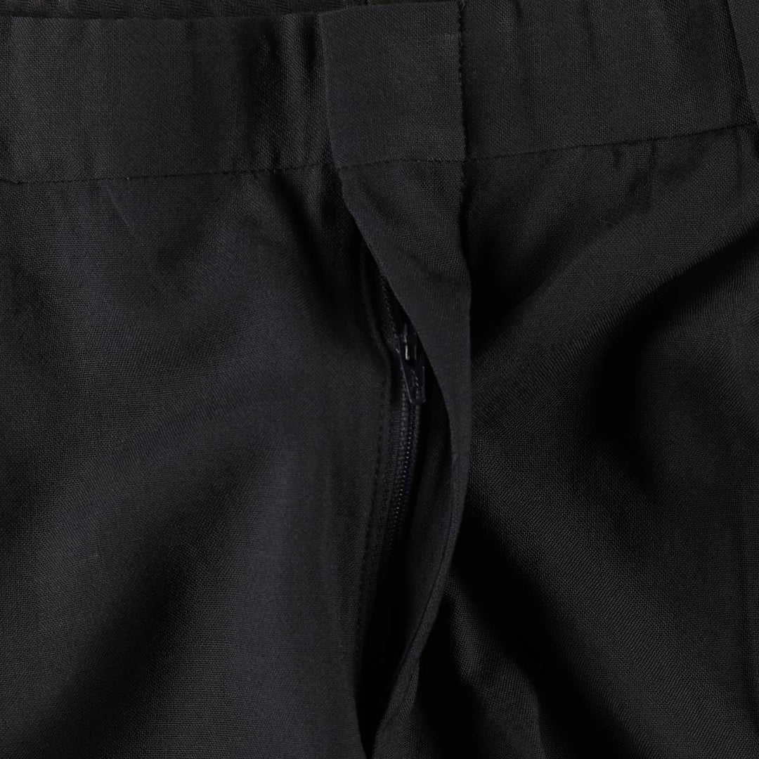 Lands' End two-pleat wool trousers, men's size W35 (approx.) wool navy blue type Vintage Second Hand
