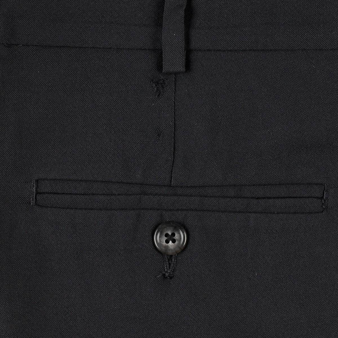 Lands' End two-pleat wool trousers, men's size W35 (approx.) wool navy blue type Vintage Second Hand