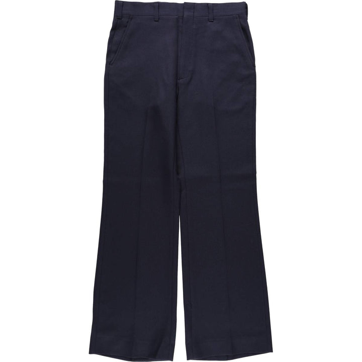 ~1980'S HAGGAR slacks pants, made in USA, men's size W32 equivalent, vintage. unclear navy blue type Vintage Second Hand