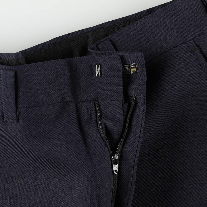 ~1980'S HAGGAR slacks pants, made in USA, men's size W32 equivalent, vintage. unclear navy blue type Vintage Second Hand