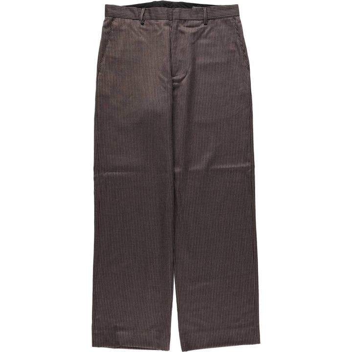 Banana Republic Stripe Pattern Wool Pants Slacks Men's W34 (approx.) wool walnut Vintage Second Hand