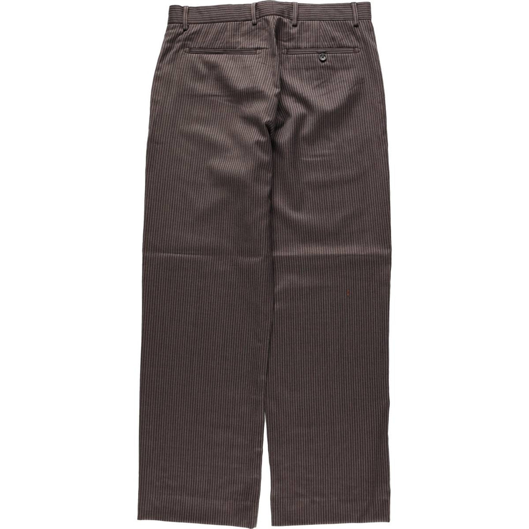 Banana Republic Stripe Pattern Wool Pants Slacks Men's W34 (approx.) wool walnut Vintage Second Hand