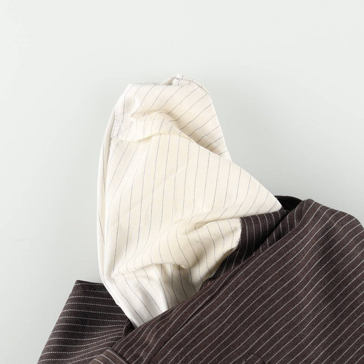 Banana Republic Stripe Pattern Wool Pants Slacks Men's W34 (approx.) wool walnut Vintage Second Hand
