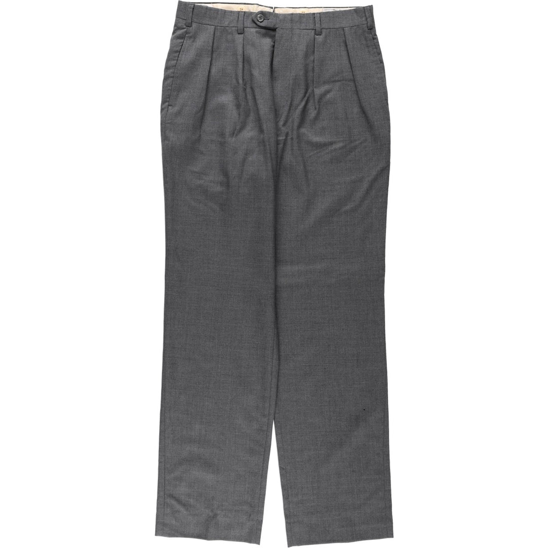 MAJER SLACKS Wool Pants, Slacks, Made in USA, Men's W33 (approx.), Vintage. wool gray type Vintage Second Hand