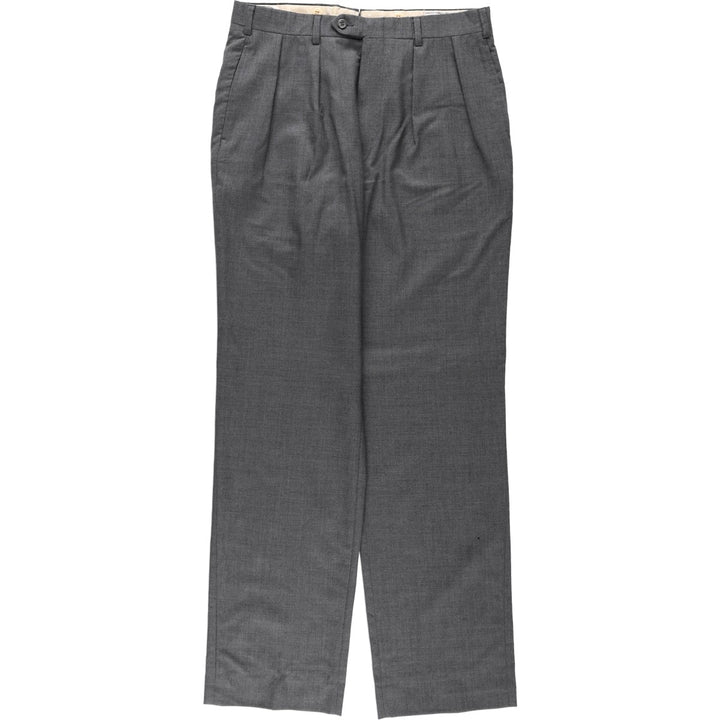 MAJER SLACKS Wool Pants, Slacks, Made in USA, Men's W33 (approx.), Vintage. wool gray type Vintage Second Hand