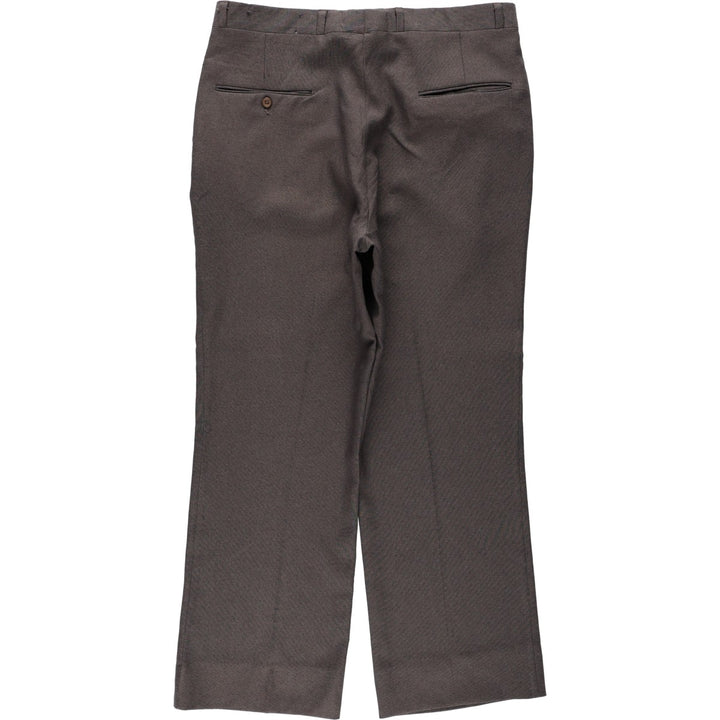 1970s-era Sears Classic Collection slacks, men's size W33 (approx.), vintage. polyester brown type Vintage Second Hand