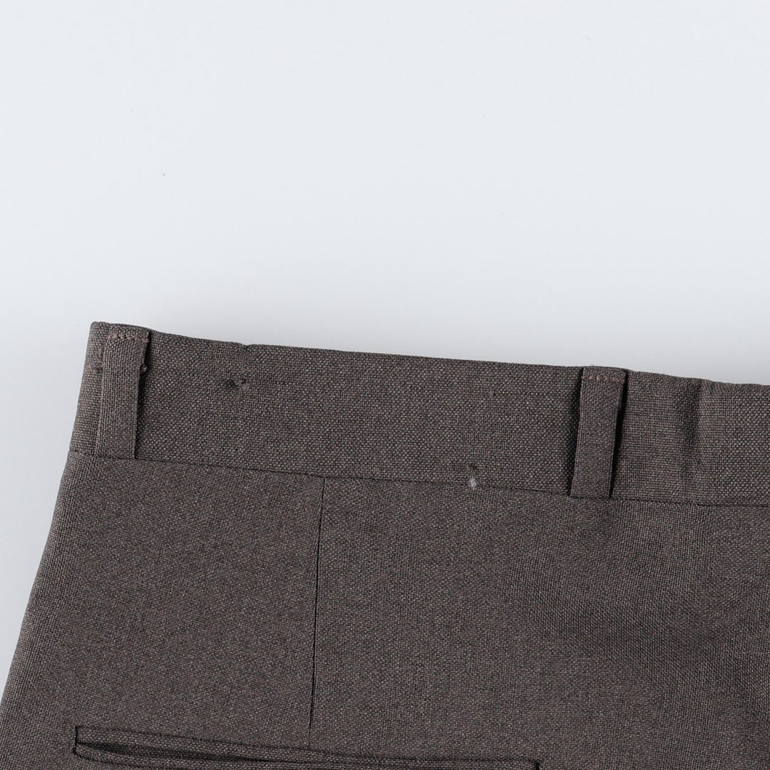 1970s-era Sears Classic Collection slacks, men's size W33 (approx.), vintage. polyester brown type Vintage Second Hand