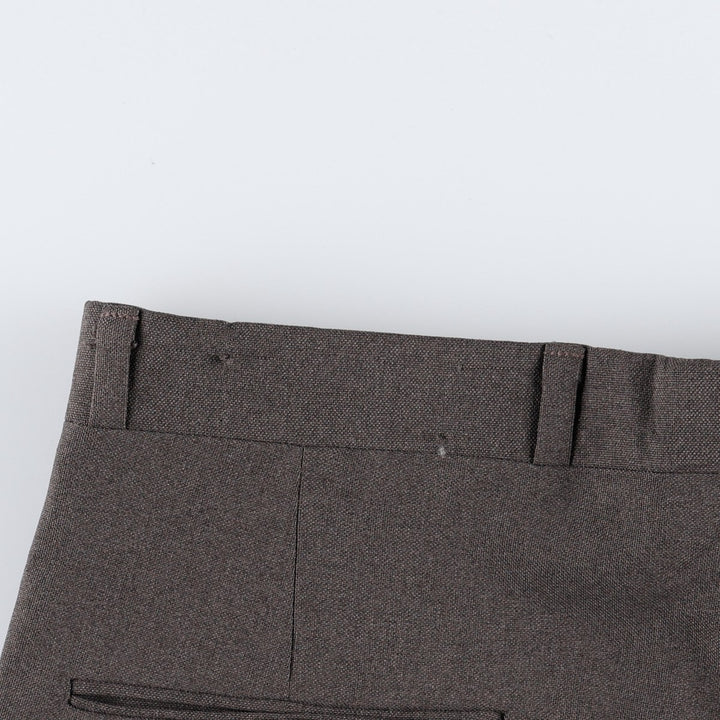 1970s-era Sears Classic Collection slacks, men's size W33 (approx.), vintage. polyester brown type Vintage Second Hand