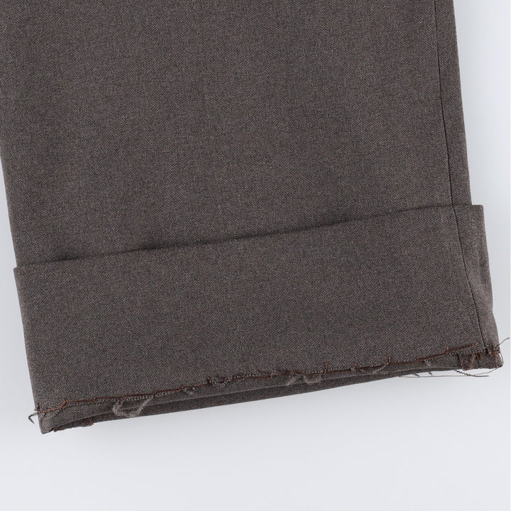 1970s-era Sears Classic Collection slacks, men's size W33 (approx.), vintage. polyester brown type Vintage Second Hand