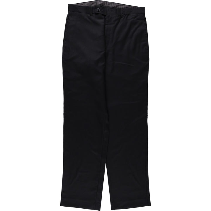 Calvin Klein slim fit wool trousers/slacks for men, equivalent to size W32. wool black type Vintage Second Hand