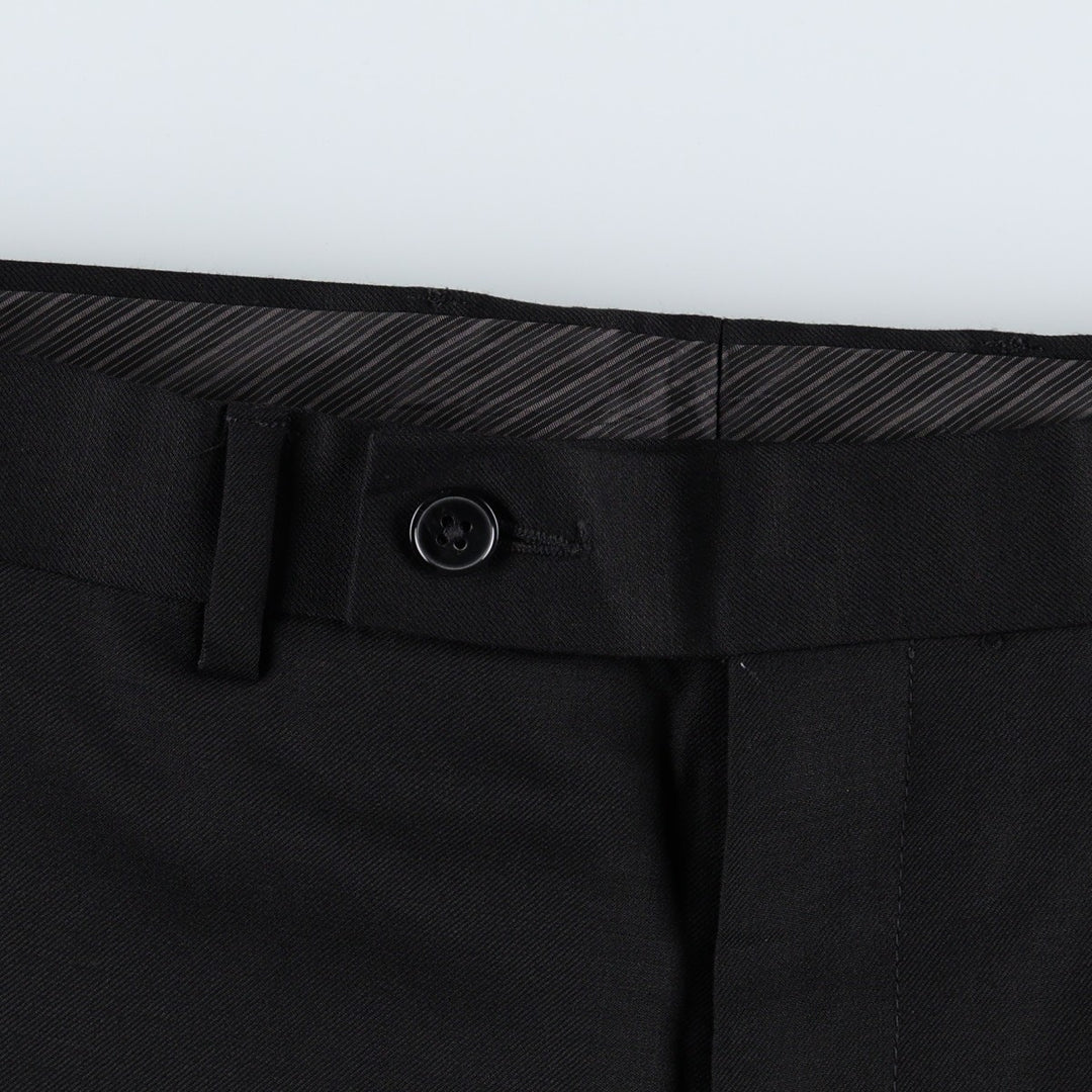 Calvin Klein slim fit wool trousers/slacks for men, equivalent to size W32. wool black type Vintage Second Hand