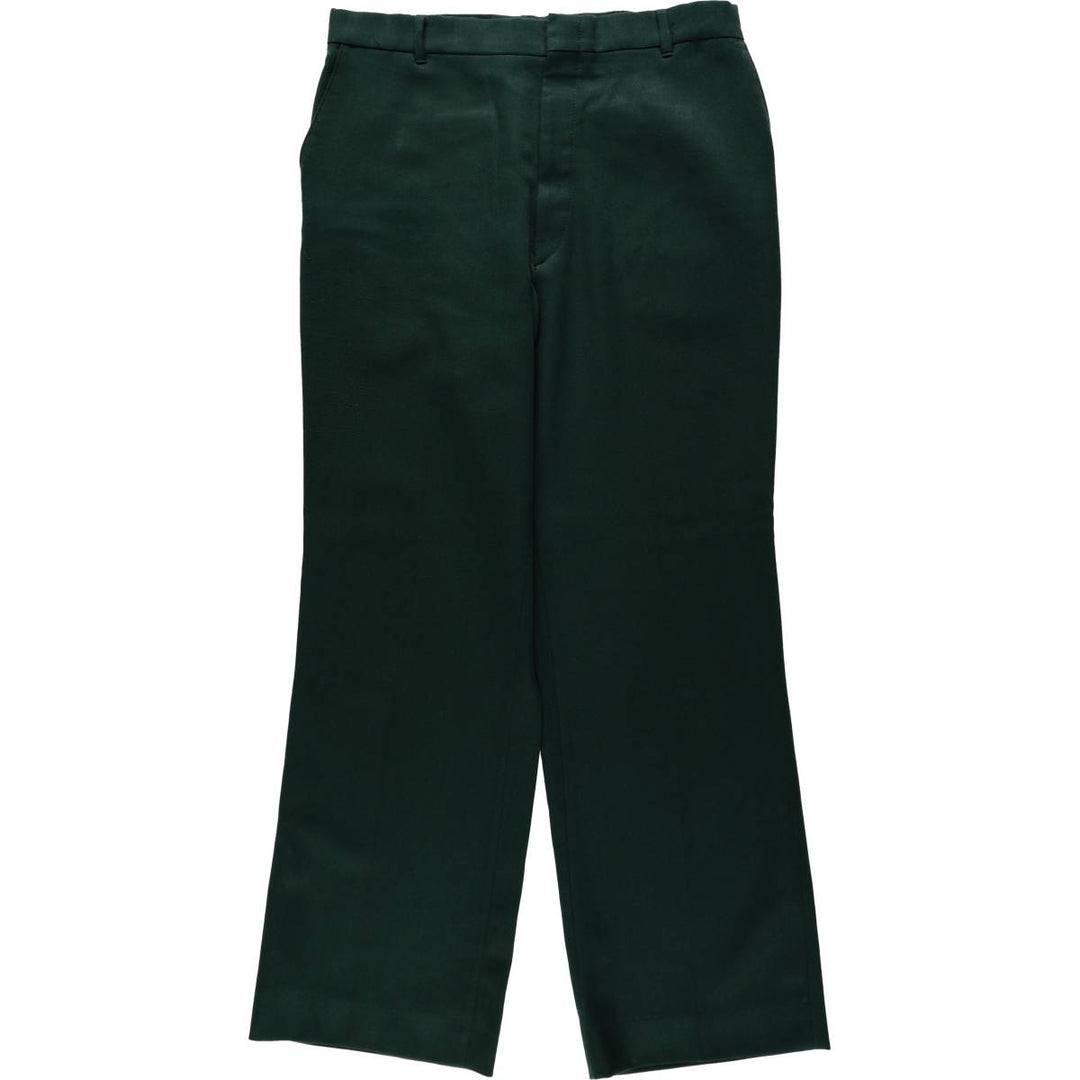 70s-80'S Wrangler FLEX-FIT COMFORT WEAR SLACK trousers, men's size W35 (approx.) unclear green type Vintage Second Hand