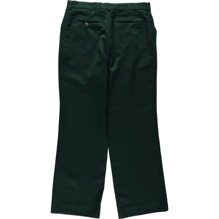 70s-80'S Wrangler FLEX-FIT COMFORT WEAR SLACK trousers, men's size W35 (approx.) unclear green type Vintage Second Hand