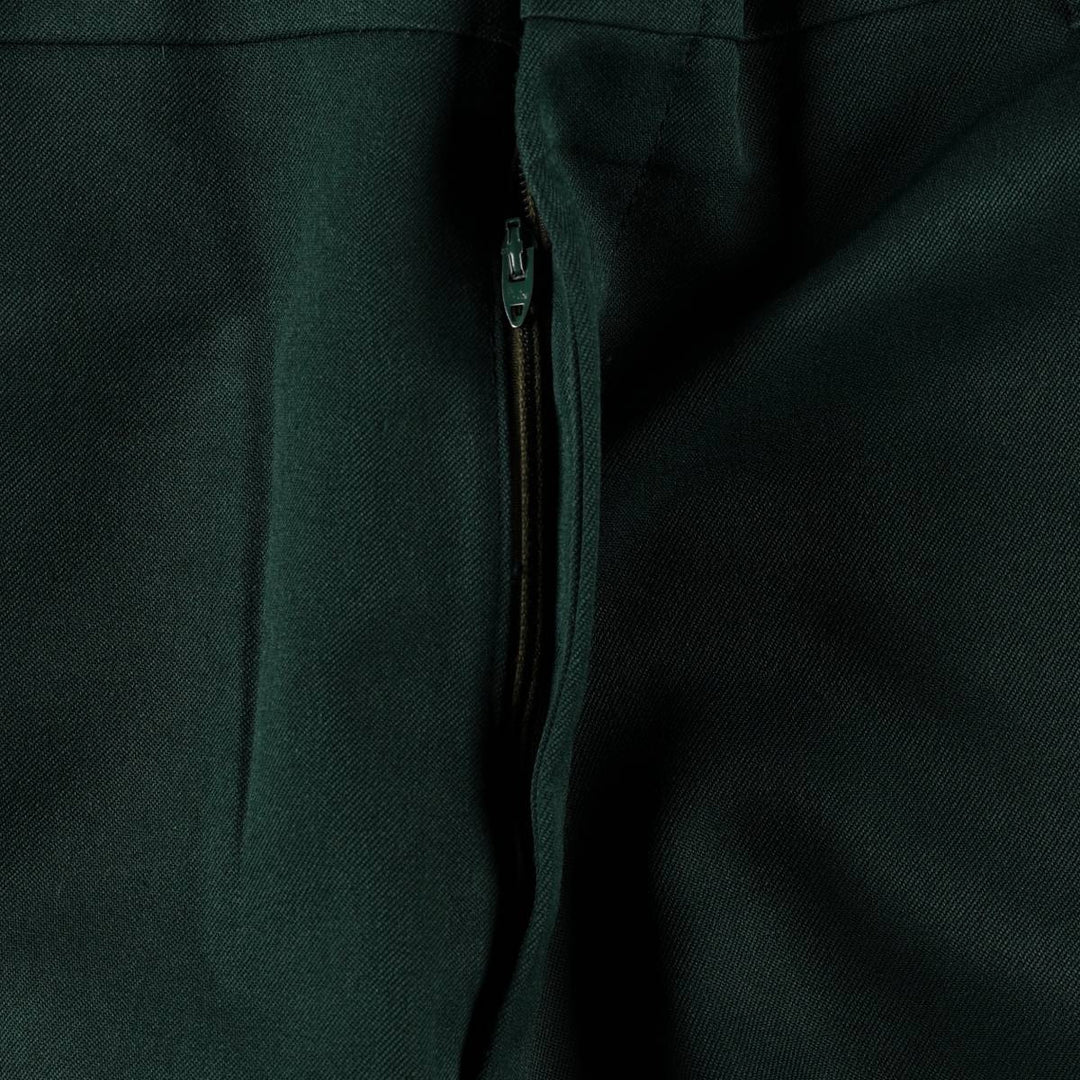 70s-80'S Wrangler FLEX-FIT COMFORT WEAR SLACK trousers, men's size W35 (approx.) unclear green type Vintage Second Hand