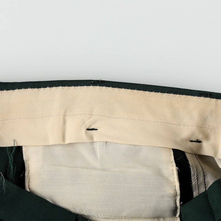70s-80'S Wrangler FLEX-FIT COMFORT WEAR SLACK trousers, men's size W35 (approx.) unclear green type Vintage Second Hand
