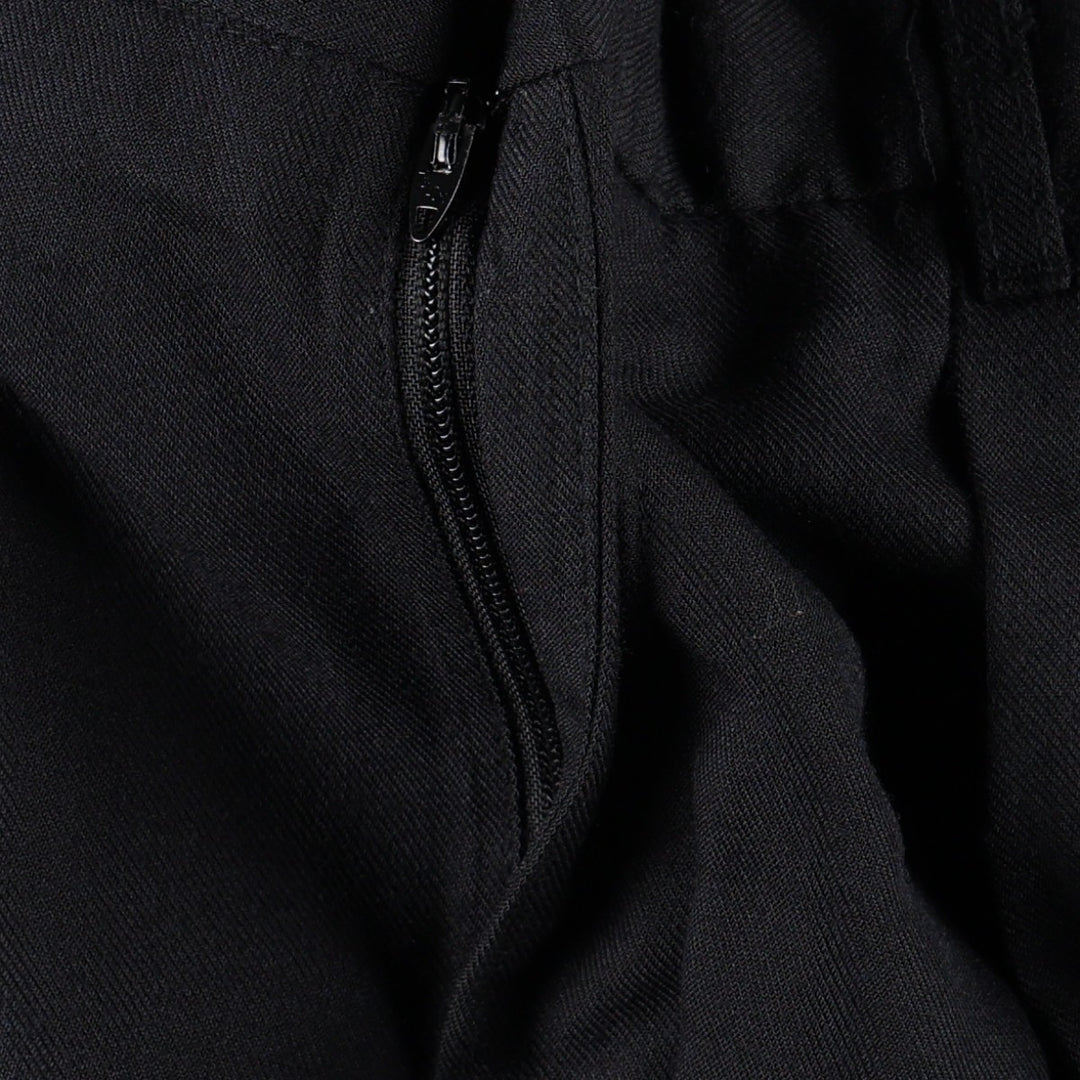 Vintage two-pleat slacks, made in the USA, men's size W34. unclear navy blue type Vintage Second Hand