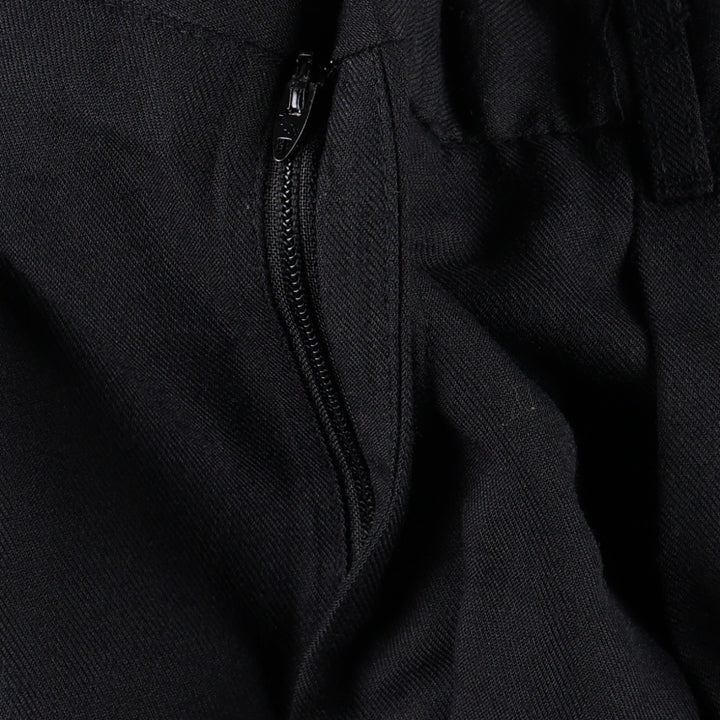 Vintage two-pleat slacks, made in the USA, men's size W34. unclear navy blue type Vintage Second Hand
