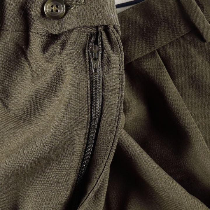 Ralph Lauren LAUREN Two-pleat Wool Pants, Men's Slacks, Size W37 wool Khaki type Vintage Second Hand