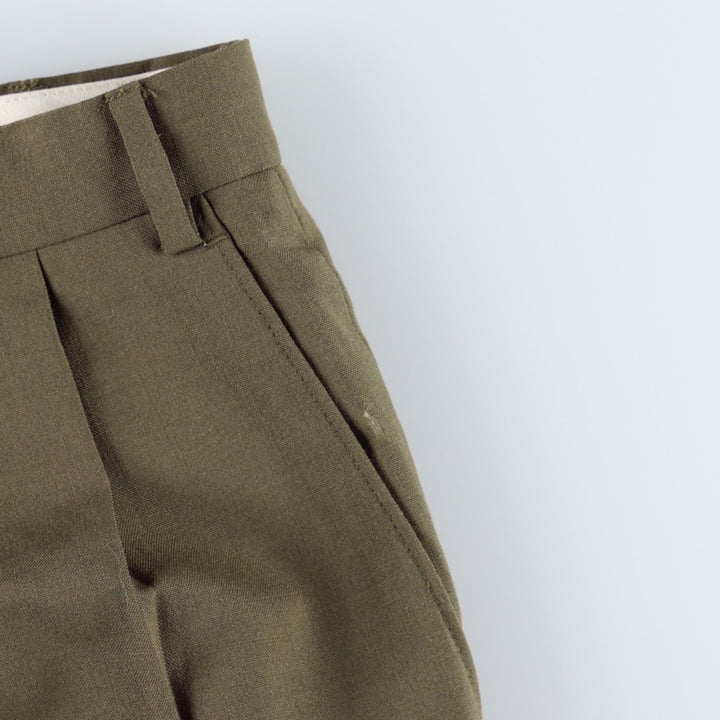 Ralph Lauren LAUREN Two-pleat Wool Pants, Men's Slacks, Size W37 wool Khaki type Vintage Second Hand