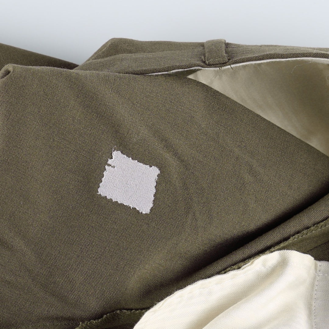 Ralph Lauren LAUREN Two-pleat Wool Pants, Men's Slacks, Size W37 wool Khaki type Vintage Second Hand