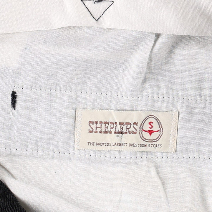 SHEPLERS slacks pants, made in USA, men's size W36 (approx.), vintage. polyester black type Vintage Second Hand
