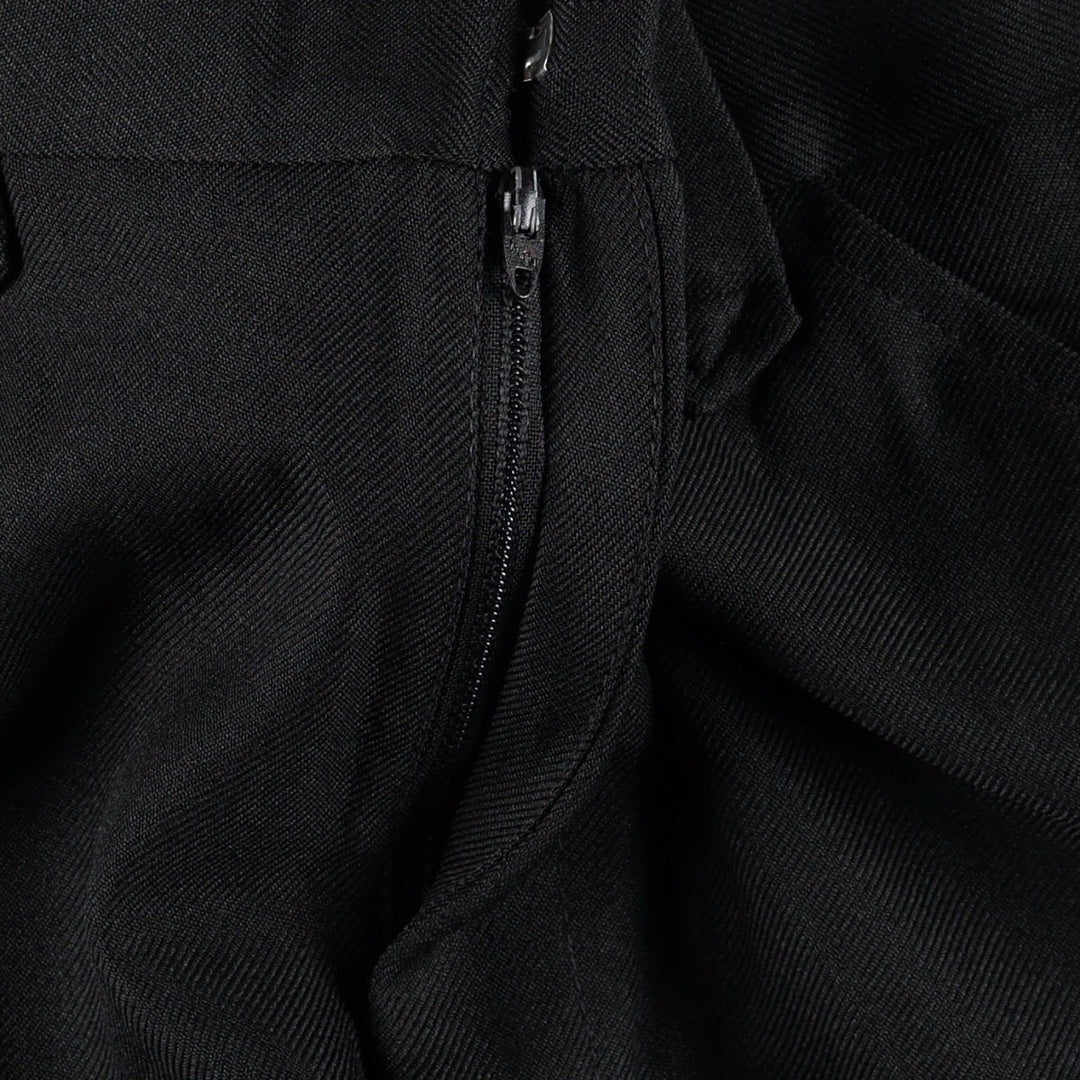 SHEPLERS slacks pants, made in USA, men's size W36 (approx.), vintage. polyester black type Vintage Second Hand