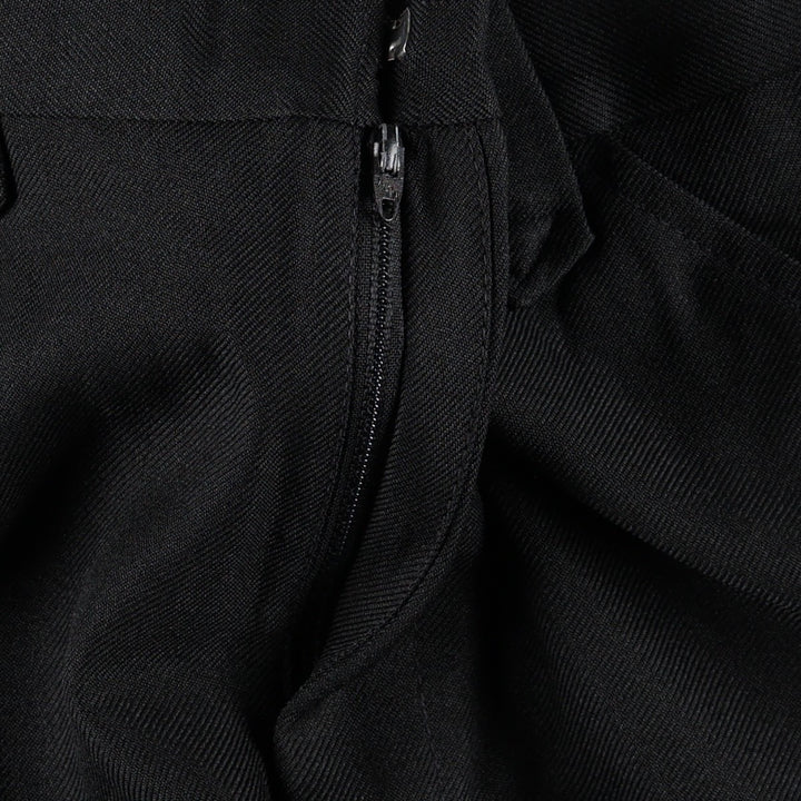 SHEPLERS slacks pants, made in USA, men's size W36 (approx.), vintage. polyester black type Vintage Second Hand