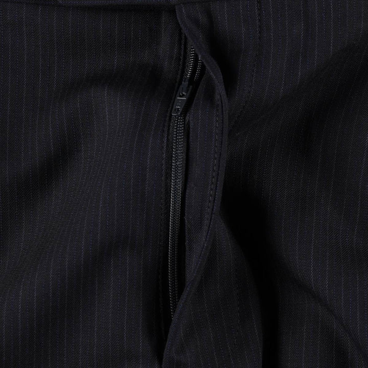Brooks Brothers ESTABLISHED 1818 One-Pleat Stripe Pattern Wool Trousers, Men's Size W32 (approx.) wool black type Vintage Second Hand